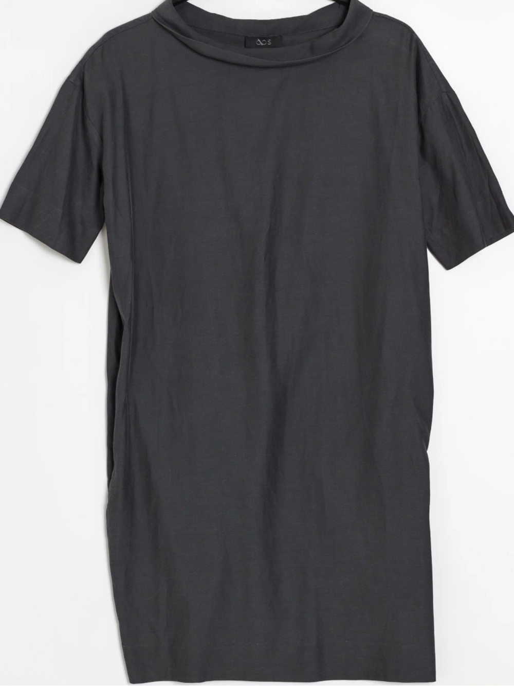 COS Dark Gray Short-Sleeve Shift Dress